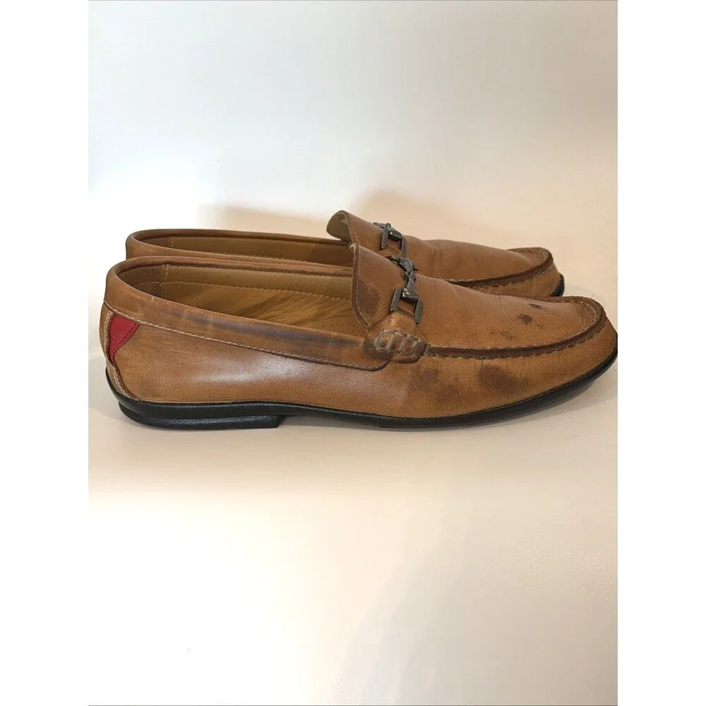 Footjoy Club Casual Leather Horsebit Golf Loafers Shoes Slip On Mens Sz 10 M FJ
